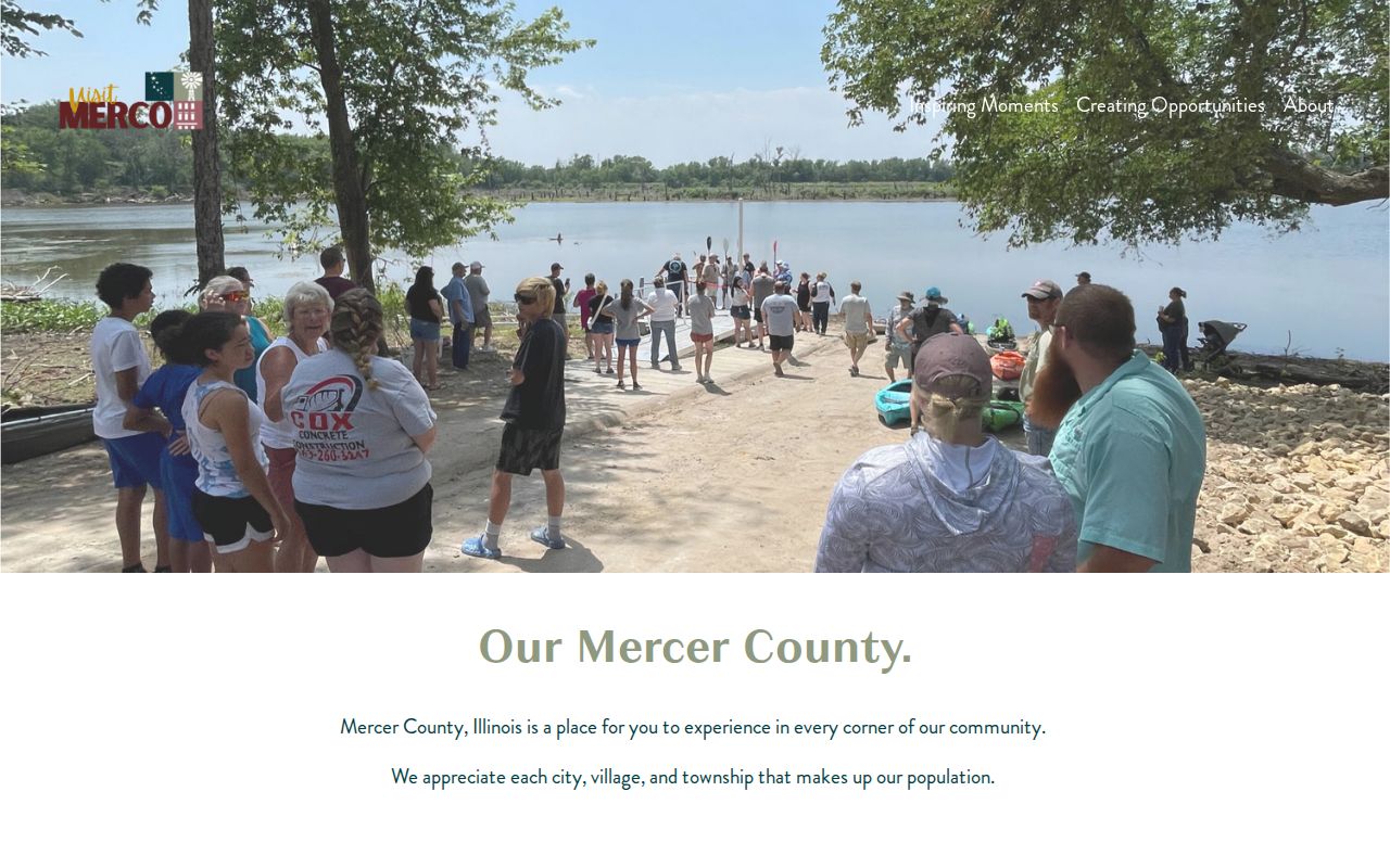 Mercer County community webpage stating that Alexis is split between Mercer and Warren counties