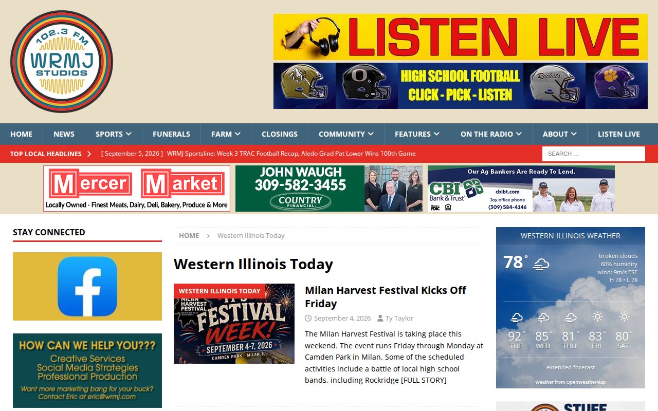 WRMJ dated Mercer County arrest news and local records coverage